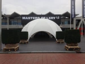tent voor ingang RAI, Masters of LXRY, Home, tentverhuur
